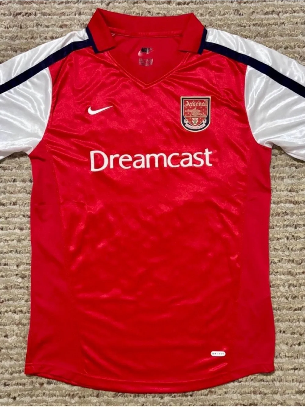 Nike Red Arsenal Dreamcast Soccer Jersey